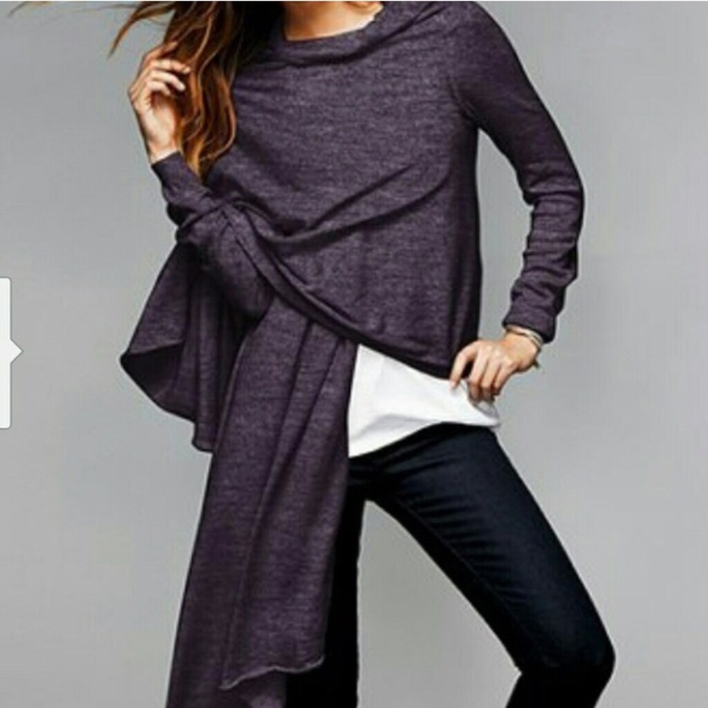 Moda International Purple Heather Wrap